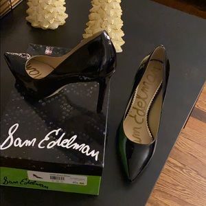 Sal Edelman Black Patent Pumps 8.5